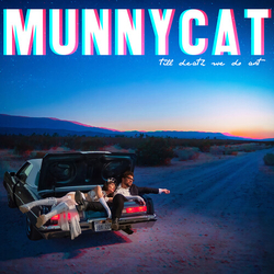 Munnycat Till Death We Do Art - Split Red Blue Transparent VINYL LP