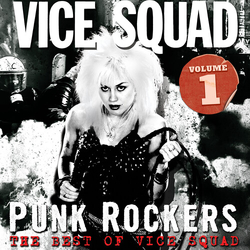 Vice Squad Punk Rockers Best Of Vice Squad V1 - Black & Red VINYL LP