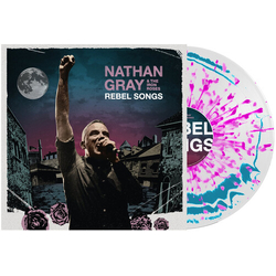 Nathan Gray Iron Roses Rebel Songs Blue Colored Pink Splatter White VINYL LP