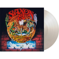 Saxon Forever Free WHITE VINYL LP