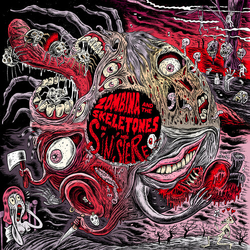 Zombina & The Skeletones In Sinistereo RED VINYL LP