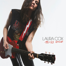 Laura Cox Trouble Coming Black Colored White VINYL LP