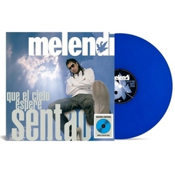 Melendi Que El Cielo Espere Sentao Blue Colored Vinyl LP
