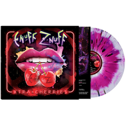 Enuff Z'nuff Xtra Cherries Black Colored Pink Splatter White Limited Edition VINYL LP