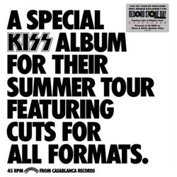 Kiss A Special KISS Tour Black Colored Splatter White 45Rpm VINYL LP