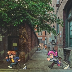 Anamanaguchi Scott Pilgrim Ex Pink/Blue Colored VINYL LP