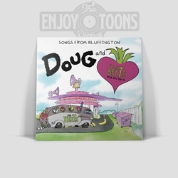 Doug & the Beets Songs From Bluffington Clear Purple Green Silver & Blue Splatter Vinyl Clear Limited Edition VINYL 12INCH