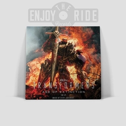 SoundTrack Transformers Age Of Extinction Optimus Prime Tri Color Stripe Vinyl Colored Limited Edition VINYL 12INCH