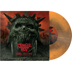 Jungle Rot Cruel Face Of War Black Colored Orange VINYL LP