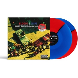 Bloods & Crips Bangin' On Wax 2 The Saga Continues Blue Colored Red VINYL LP