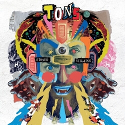 Tons Stoned Villains Blue Colored Red Splatter VINYL LP