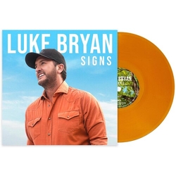 Luke Bryan Signs Colored Orange VINYL LP