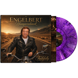 Engelbert Humperdinck Faithfully Black Marble Purple Limited Edition VINYL LP