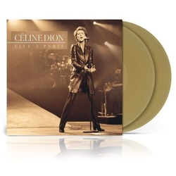 Celine Dion Live A Paris Colored Gold Tan Limited Edition VINYL LP