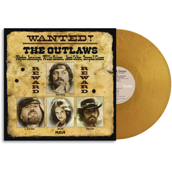 Waylon Jennings Willie Nelson Jessie Colter WANTED! The Outlaws 150Gm Lp Colored Gold Anniversary Edition VINYL LP