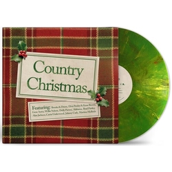 Various Artists Country Christmas Colored Green VINYL LP