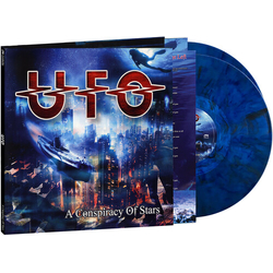 UFO A Conspiracy Of Stars Black Blue Colored Marble Limited Edition VINYL LP