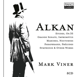 Mark Viner Alkan Etudes Op. 35 Grande Sonate Impromptus CD