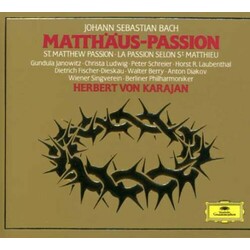Johann Sebastian Bach / Herbert von Karajan / Wiener Singverein / Chor der Deutschen Oper Berlin / Berliner Philharmoniker Matthäus-Passion Vinyl LP