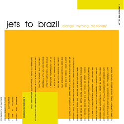 Jets To Brazil Orange Rhyming Dictionary Vinyl 2 LP