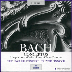 Johann Sebastian Bach / English Concert / Trevor Pinnock Concertos: Harpsichord · Violin · Flute · Oboe D'amore Vinyl LP