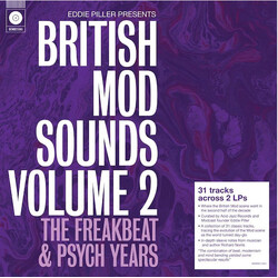 Eddie Piller British Mod Sounds Volume 2 (The Freakbeat & Psych Years) Vinyl 2 LP
