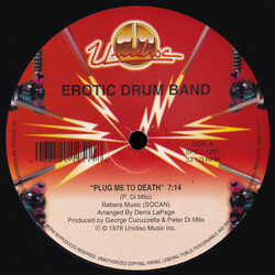 Erotic Drum Band Plug Me To Death / Pop Muzik / Pop Pop Shoo Wah Vinyl LP