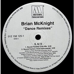 Brian McKnight 6, 8, 12 / Back At One Dance Remixes Vinyl LP