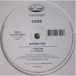 Case Missing You Vinyl LP