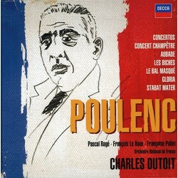Francis Poulenc / Pascal Rogé / François Le Roux / Françoise Pollet / Orchestre National De France / Charles Dutoit Concertos / Orchestral Works / Glo