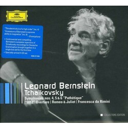 Leonard Bernstein / Pyotr Ilyich Tchaikovsky Symphonies Nos. 4, 5 & 6 "Pathétique" - "1812" Overture - Romeo & Juliet - Francesca Di Rimini Vinyl LP
