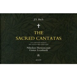 Johann Sebastian Bach / Nikolaus Harnoncourt / Gustav Leonhardt The Sacred Cantatas = Les Cantates Sacrées = Die Geistlichen Kantaten Vinyl LP
