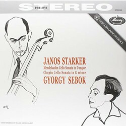 Janos Starker / Felix Mendelssohn-Bartholdy / Frédéric Chopin / György Sebök Cello Sonata In D Major · Cello Sonata In G Minor Vinyl LP