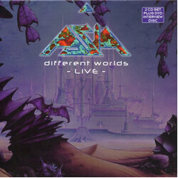 Asia (2) Different Worlds Live Vinyl LP