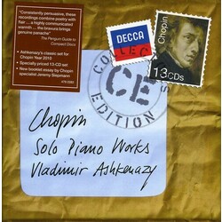 Frédéric Chopin / Vladimir Ashkenazy Solo Piano Works Vinyl LP