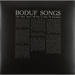 Boduf Songs This Alone Above All Else In Spite Of Everything Vinyl LP