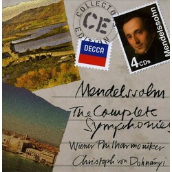 Felix Mendelssohn-Bartholdy / Wiener Philharmoniker / Christoph von Dohnányi The Complete Symphonies Vinyl LP
