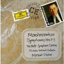 Sergei Vasilyevich Rachmaninoff / Russian National Orchestra / Mikhail Pletnev Symphonies Nos. 1-3 • The Bells • Symphonic Dances Vinyl LP
