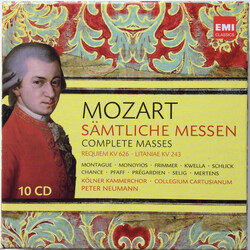 Wolfgang Amadeus Mozart / Peter Neumann (2) Sämtliche Messen Vinyl LP