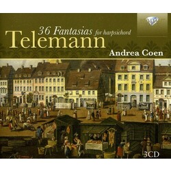 Georg Philipp Telemann / Andrea Coen 36 Fantasias for harpsichord - TWV33 Vinyl LP