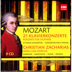 Wolfgang Amadeus Mozart / Christian Zacharias 21 Piano Concertos & Concertos For 2 Pianos Vinyl LP