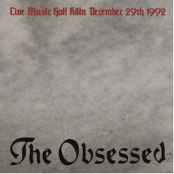 The Obsessed Live Music Hall Köln December 29th 1992 Vinyl LP