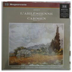 Georges Bizet / Herbert Von Karajan / Philharmonia Orchestra L'Arlésienne Suites Nos 1 & 2 / Carmen Suite No 1 Vinyl LP