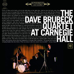 The Dave Brubeck Quartet At Carnegie Hall Vinyl 2 LP