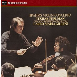Brahms J. Violin Concerto -Hq- W/ Itzhak Perlman & Carlo Maria Giulini Vinyl LP