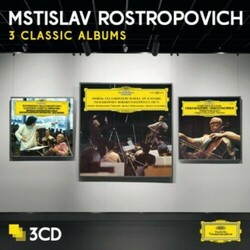 Mstislav Rostropovich Three Classic Albums-Ltd- =Dvorak Tchaikovsky/Vivaldi Tartini../Shostakovich..= 3 CD