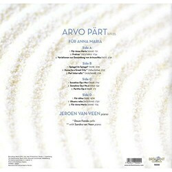 Arvo Pärt / Jeroen van Veen (2) Für Anna Maria (Piano Music) Vinyl 2 LP