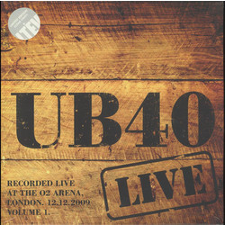 UB40 Live At The O2 Arena London. 12.12.2009 Volume 1 Vinyl 2 LP