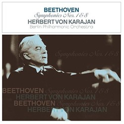 Ludwig van Beethoven / Herbert von Karajan / Berliner Philharmoniker Beethoven Symphony No 1 And No 8 Vinyl LP