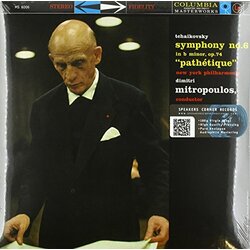 Pyotr Ilyich Tchaikovsky / The New York Philharmonic Orchestra / Dimitri Mitropoulos Symphony No. 6 In B Minor Op. 74 ("Pathétique") Vinyl LP
